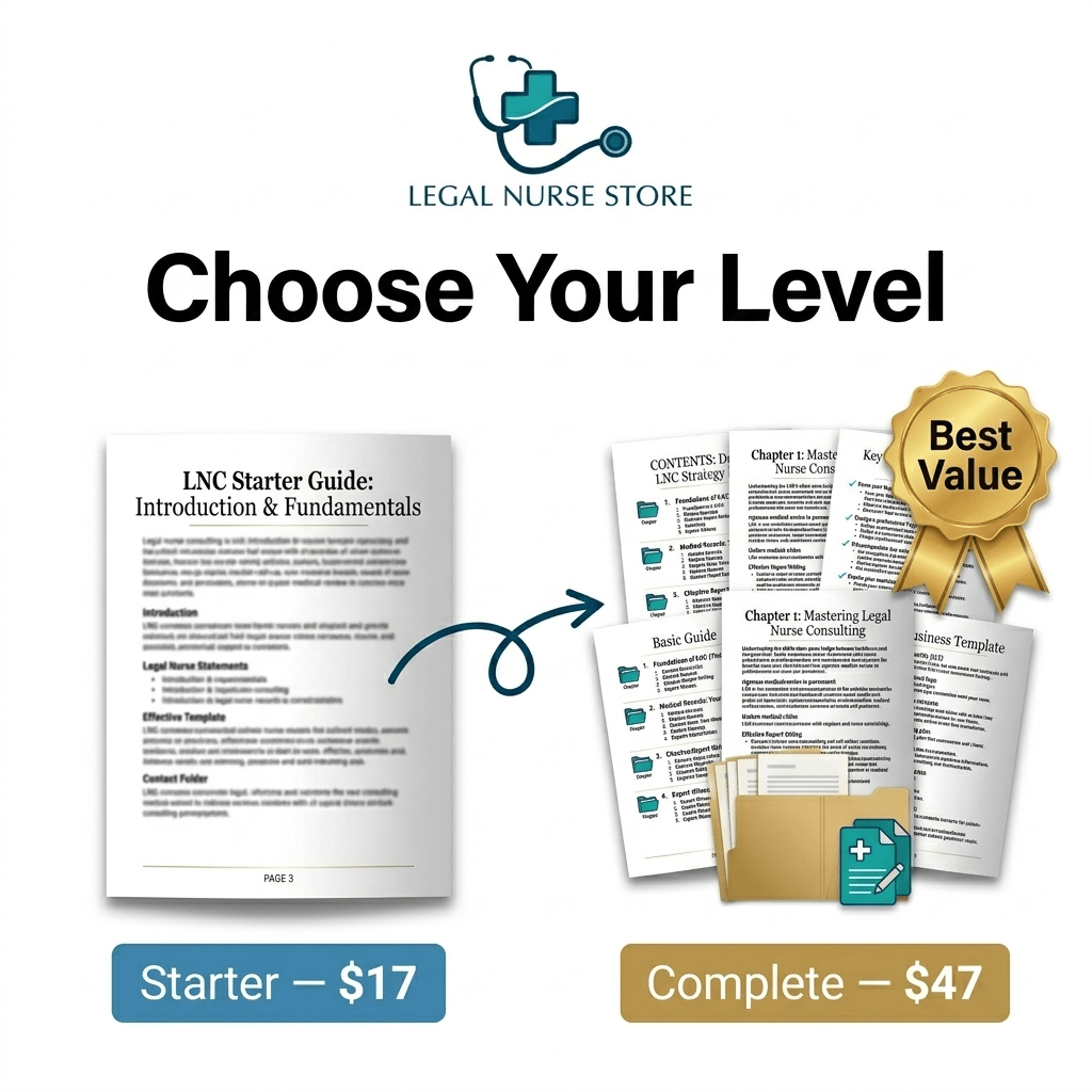 LNC Starter Guide | Legal Nurse Consultant Beginner PDF | How to Launch Your LNC Career | Nurse Career Workbook