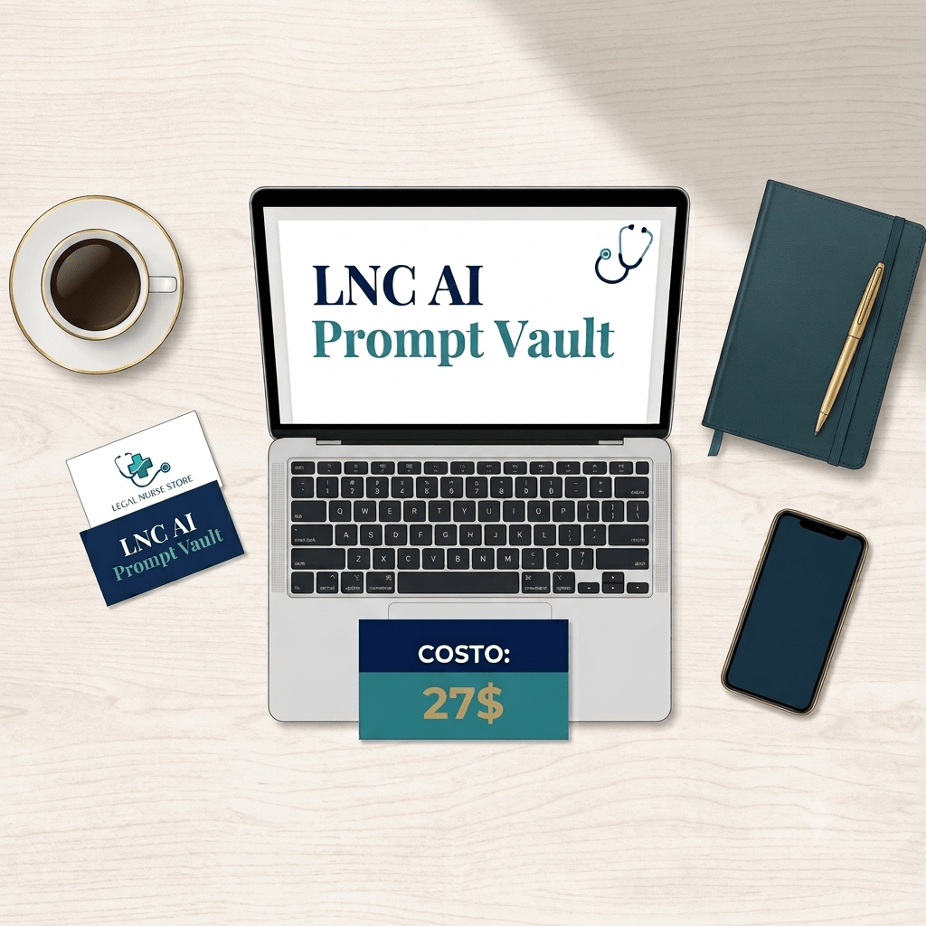 LNC AI Prompt Vault — 100+ AI Prompts for Legal Nurse Consultants