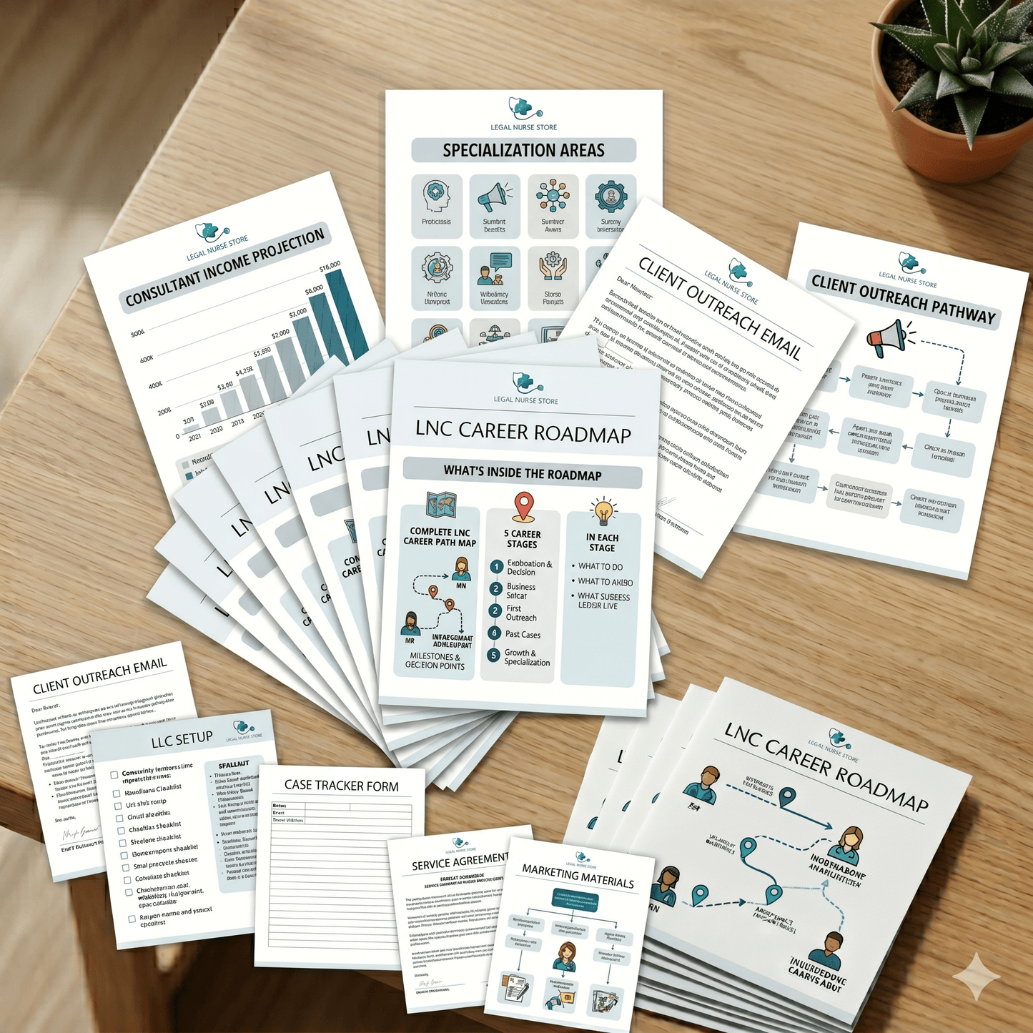 LNC Career Roadmap | Legal Nurse Consultant Career Path PDF | RN to Independent LNC Visual Guide