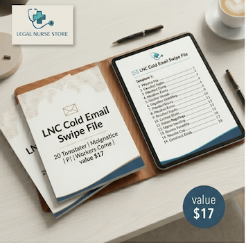 LNC Outreach Pack Bundle | Legal Nurse Consultant Client Acquisition Kit PDF | Attorney Outreach Templates