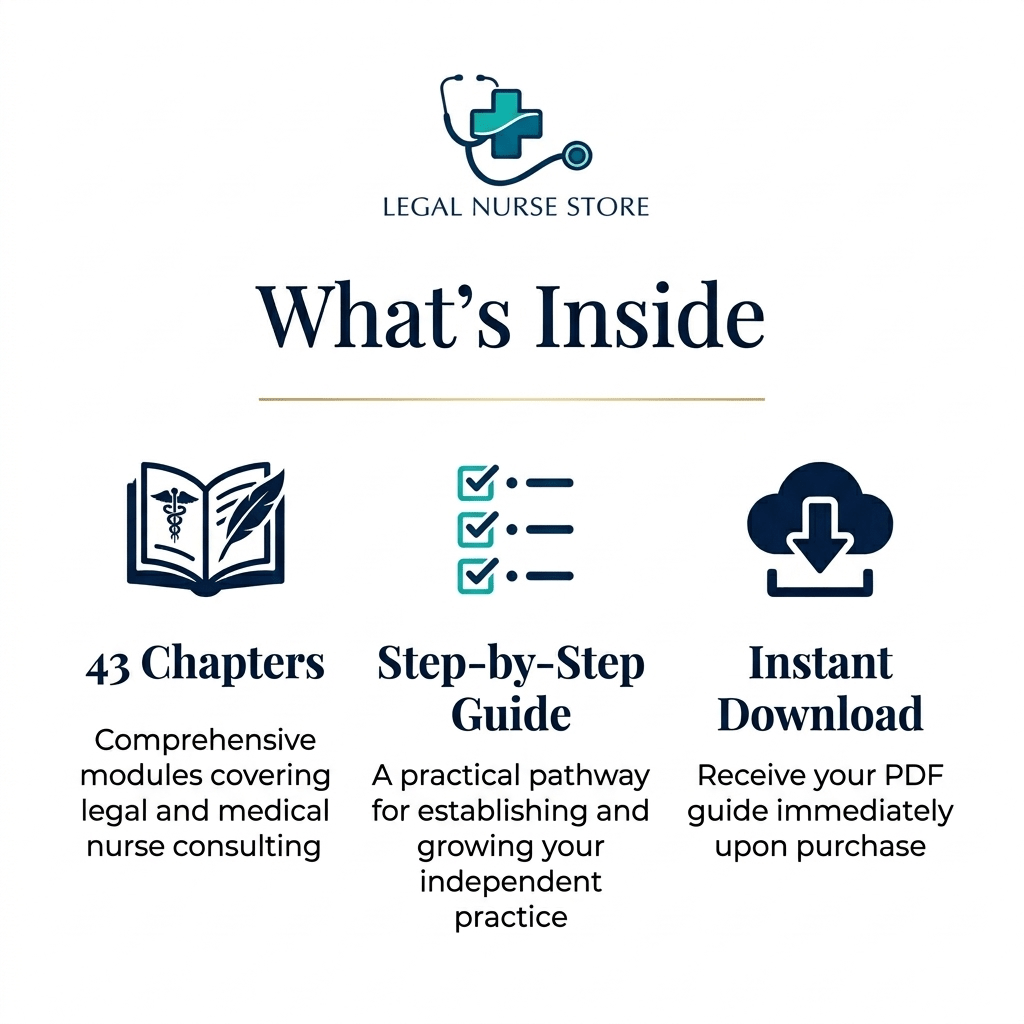 LNC Starter Guide | Legal Nurse Consultant Beginner PDF | How to Launch Your LNC Career | Nurse Career Workbook