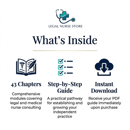 LNC Starter Guide | Legal Nurse Consultant Beginner PDF | How to Launch Your LNC Career | Nurse Career Workbook