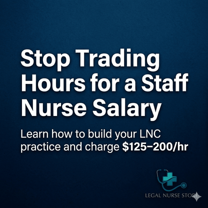 LNC Starter Guide | Legal Nurse Consultant Beginner PDF | How to Launch Your LNC Career | Nurse Career Workbook