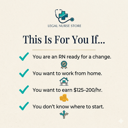 LNC Starter Guide | Legal Nurse Consultant Beginner PDF | How to Launch Your LNC Career | Nurse Career Workbook