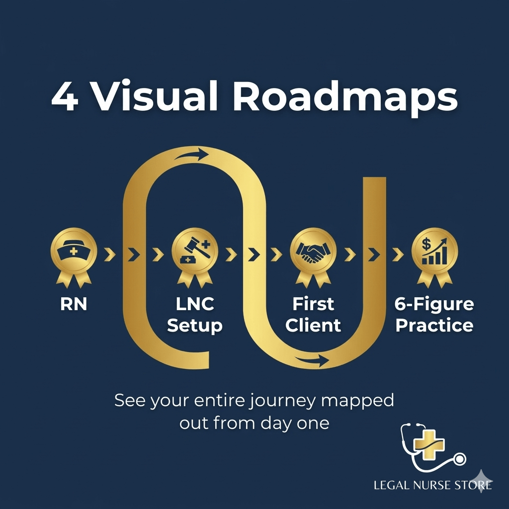 LNC Business Blueprint | Complete Legal Nurse Consultant Workbook | Checklists, Templates & Roadmaps | Nurse Career PDF