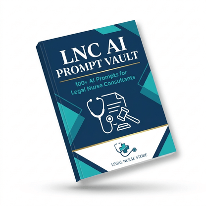 LNC AI Prompt Vault — 100+ AI Prompts for Legal Nurse Consultants