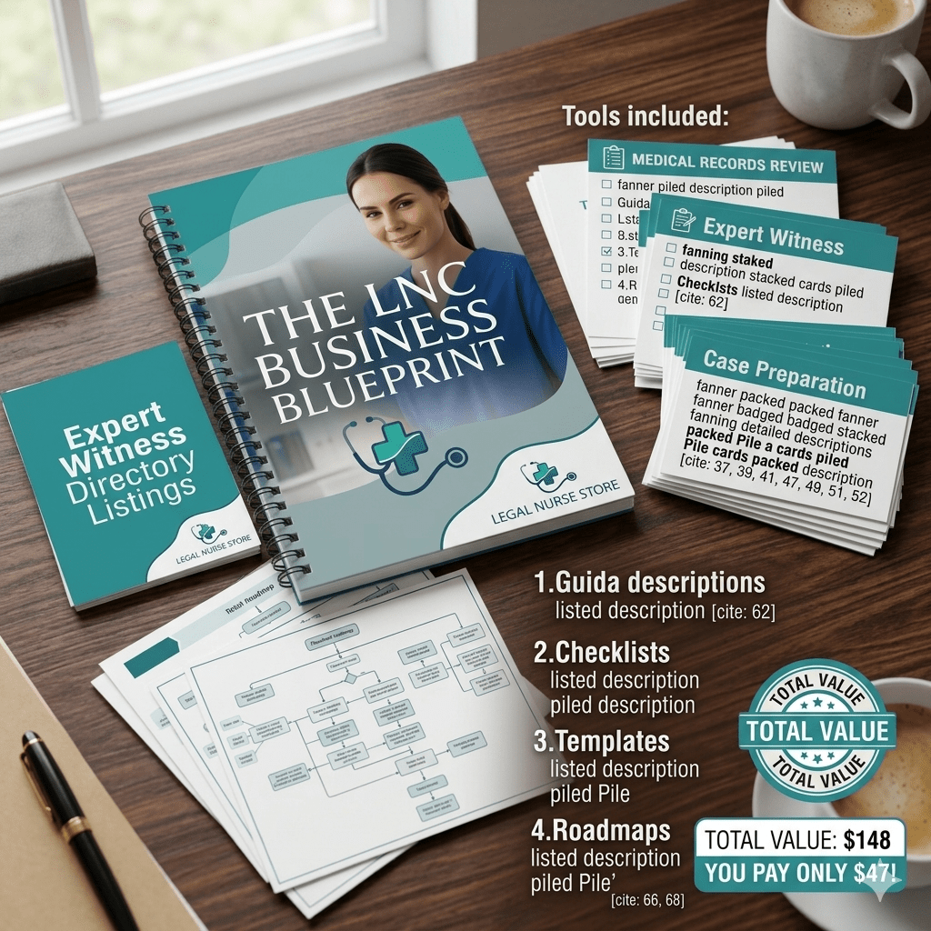 LNC Business Blueprint | Complete Legal Nurse Consultant Workbook