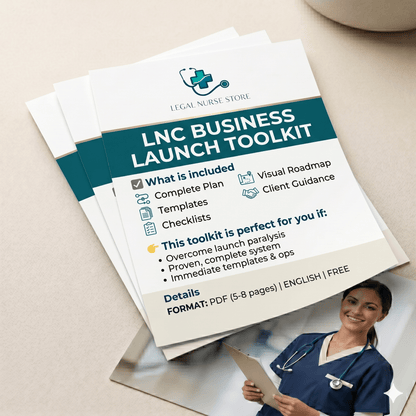 LNC Practice Launch Toolkit | Complete Legal Nurse Consultant Launch System PDF | Business Templates