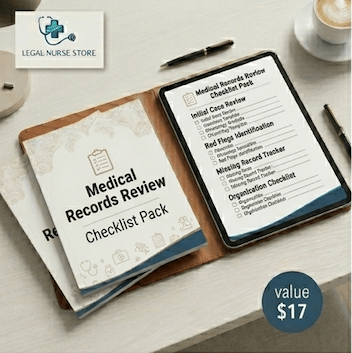 LNC Operations Pack Bundle | Legal Nurse Consultant Case Management Kit PDF | Checklists Planner Tools