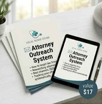 LNC Outreach Toolkit | Legal Nurse Consultant Client Acquisition PDF | Attorney Outreach Templates