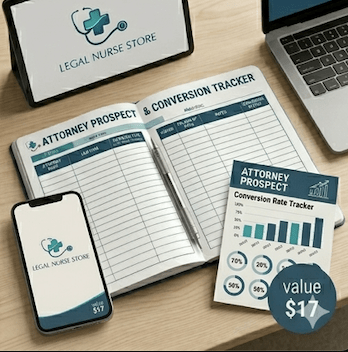 LNC Outreach Toolkit | Legal Nurse Consultant Client Acquisition PDF | Attorney Outreach Templates